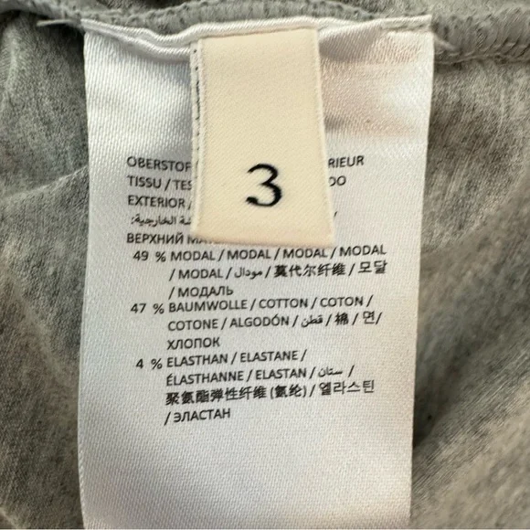 DOROTHEE SCHUMACHER Grey Satin Jersey Sleeveless Top Size 3/Medium - Picture 3 of 14